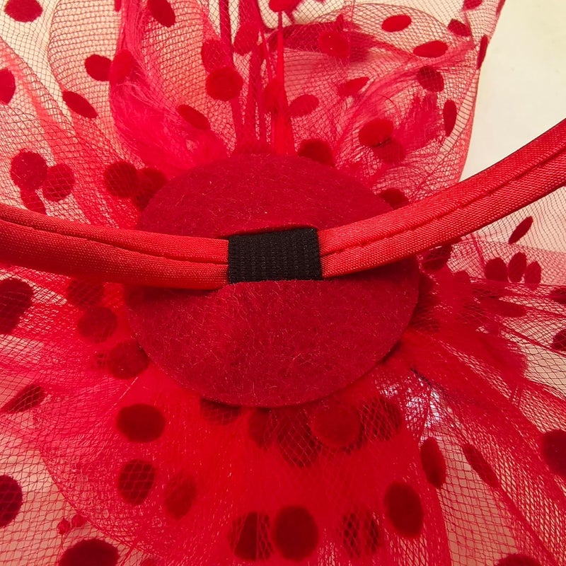 HIWIND Store Fascinators Hat Women Tea Party Headband Flower Cocktail Mesh Feathers Hair Clip Kentucky Derby Hat Wedding - Image 4